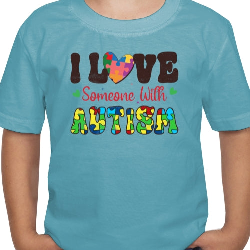 I Love Someone With Autism DTF