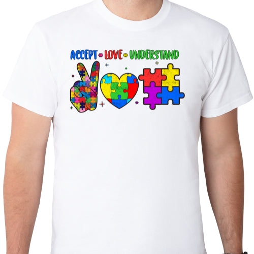 Accept Love Understand Autism Sublimation