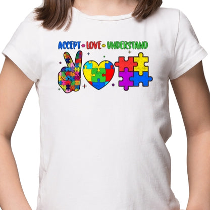 Accept Love Understand Autism Sublimation