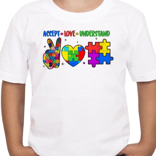 Accept Love Understand Autism Sublimation