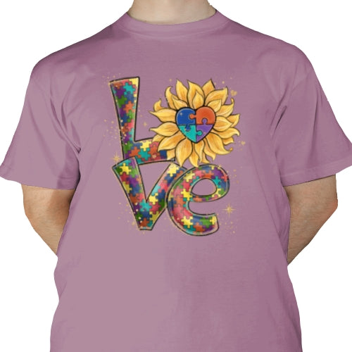 Love Autism Sunflower DTF