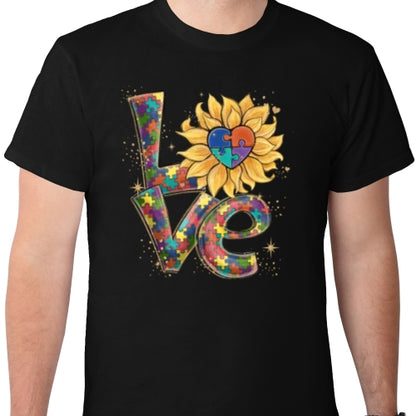 Love Autism Sunflower DTF