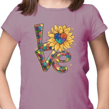 Love Autism Sunflower DTF