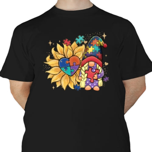 Autism Sunflower Gnome DTF