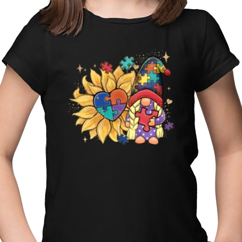 Autism Sunflower Gnome DTF