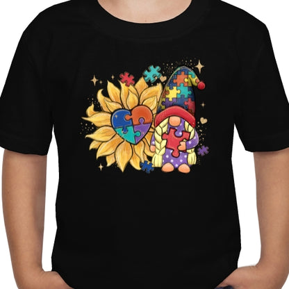 Autism Sunflower Gnome DTF