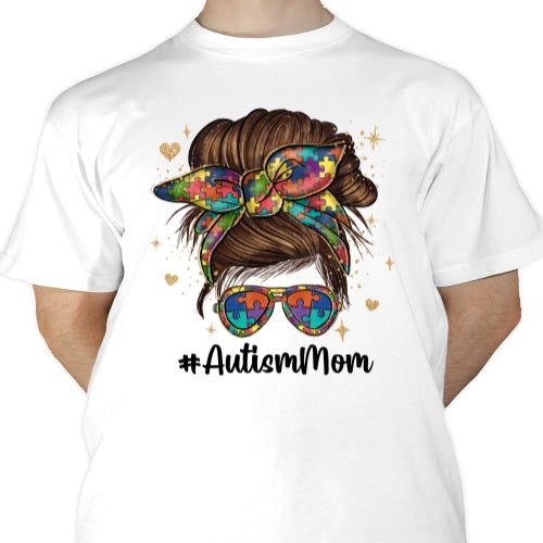 Retro Autism Mom Sublimation