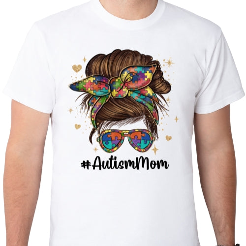 Retro Autism Mom Sublimation