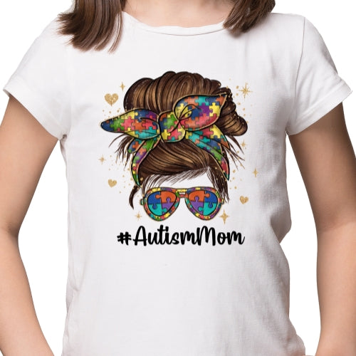 Retro Autism Mom Sublimation