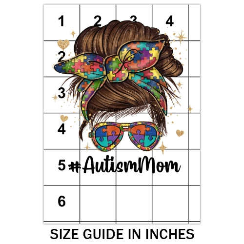 Retro Autism Mom Sublimation