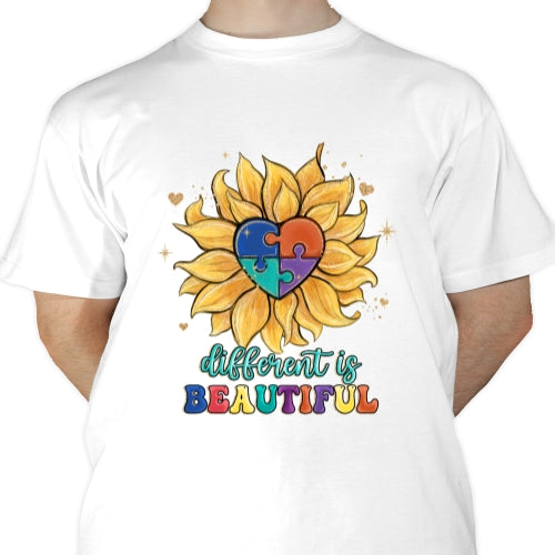 Autism Is Different And Beautiful Sublimation