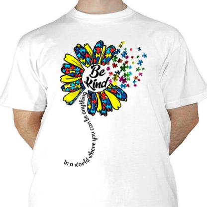 Autism Sunflower Be Kind Sublimation