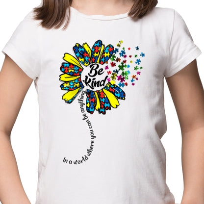 Autism Sunflower Be Kind Sublimation