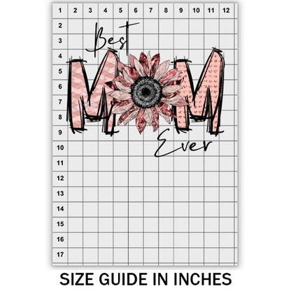 Best Mom Ever Pink Sunflower DTF