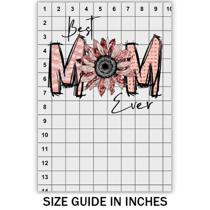Best Mom Ever Pink Sunflower DTF