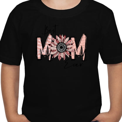 Best Mom Ever Pink Sunflower DTF