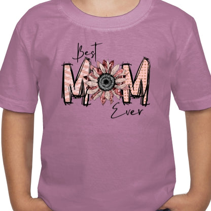 Best Mom Ever Pink Sunflower DTF