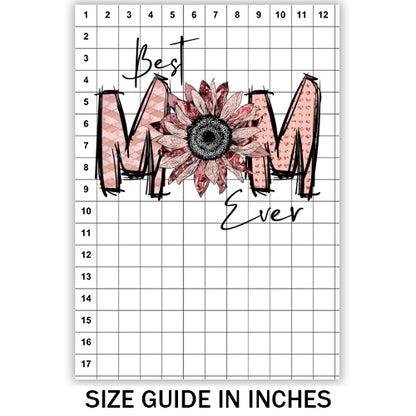 Best Mom Ever Pink Sunflower Subliamtion