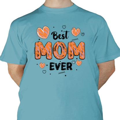 Best Mom Ever Hearts DTF