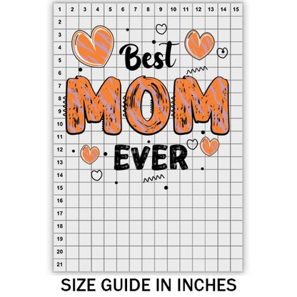 Best Mom Ever Hearts DTF