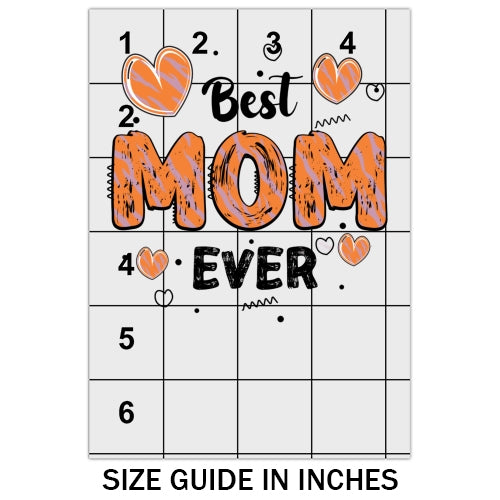 Best Mom Ever Hearts DTF