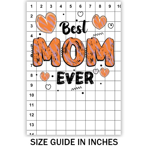 Best Mom Ever Hearts Sublimation