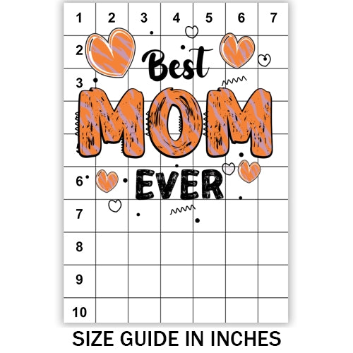 Best Mom Ever Hearts Sublimation