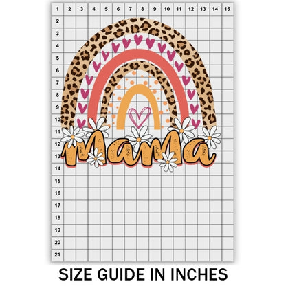 Mama Cheetah Rainbow DTF