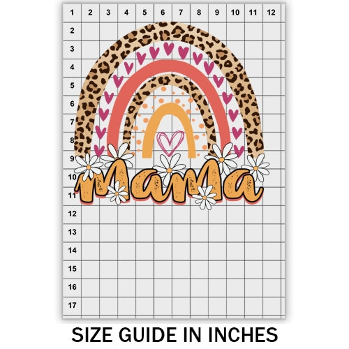 Mama Cheetah Rainbow DTF