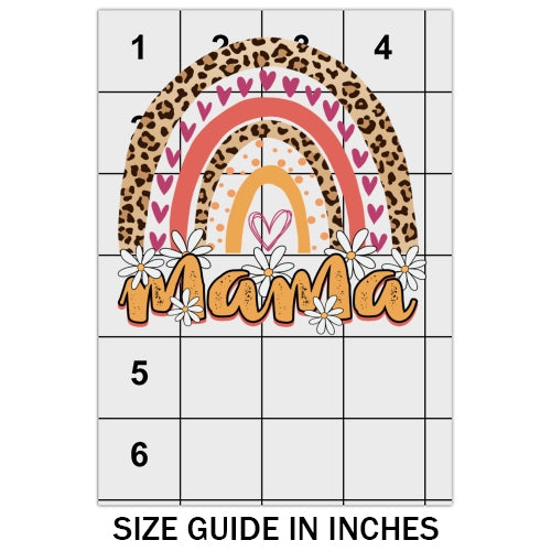 Mama Cheetah Rainbow DTF