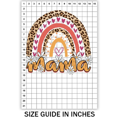 Mama Cheetah Rainbow Sublimation