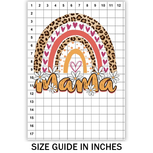 Mama Cheetah Rainbow Sublimation