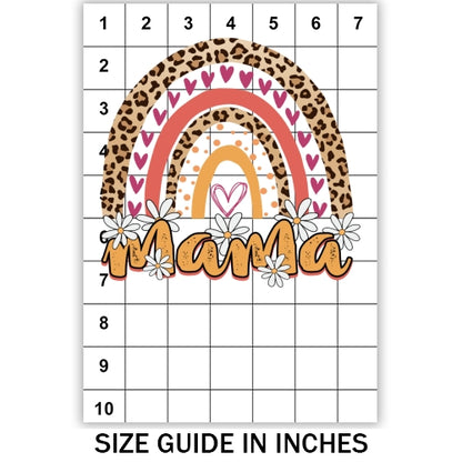 Mama Cheetah Rainbow Sublimation