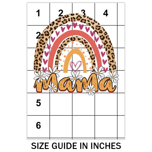 Mama Cheetah Rainbow Sublimation