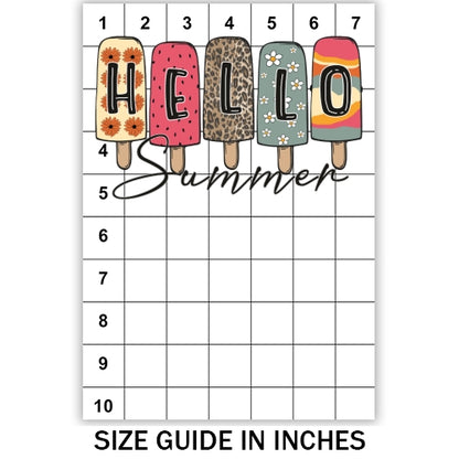 Hello Summer Ice Cream Sublimation