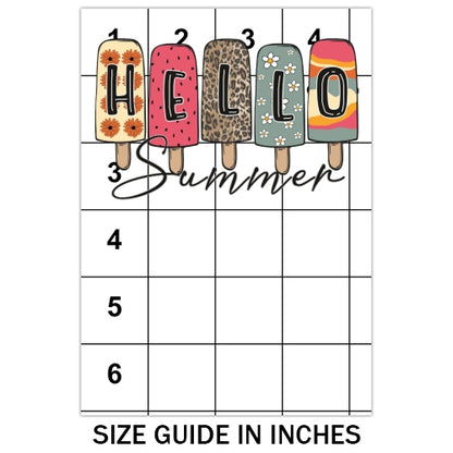 Hello Summer Ice Cream Sublimation