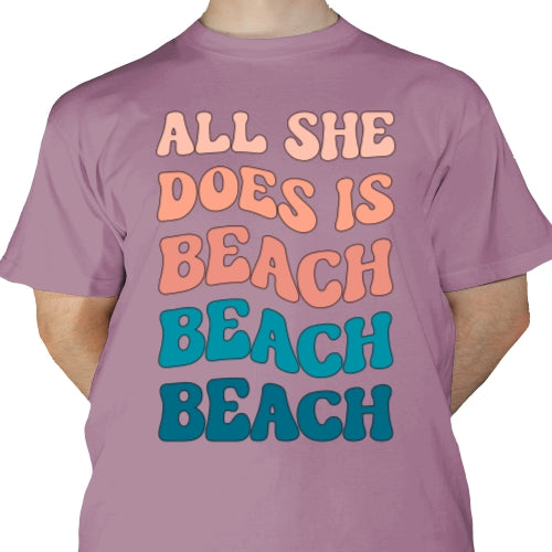 All She Does Is Beach DTF