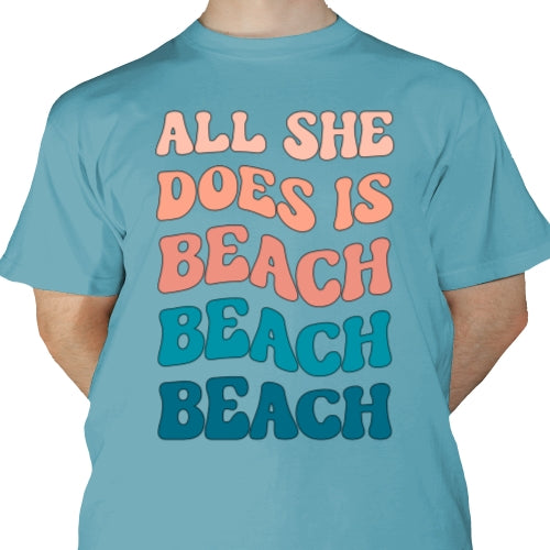 All She Does Is Beach DTF