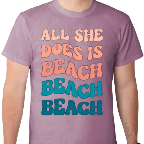All She Does Is Beach DTF