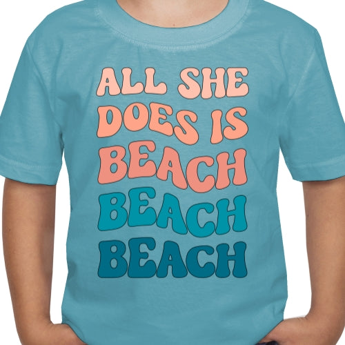 All She Does Is Beach DTF