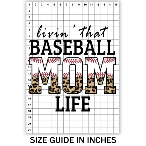 Baseball Mom Life Sublimation