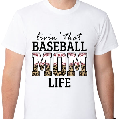 Baseball Mom Life Sublimation