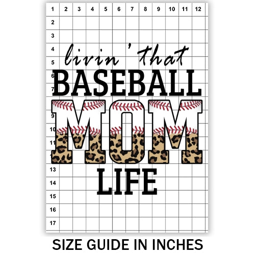 Baseball Mom Life Sublimation