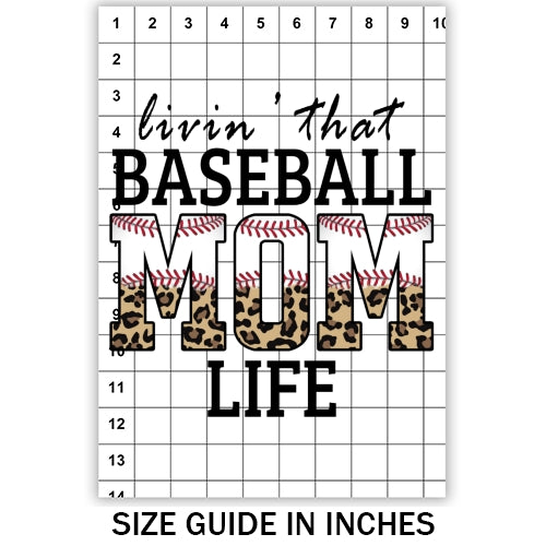 Baseball Mom Life Sublimation