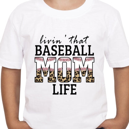 Baseball Mom Life Sublimation