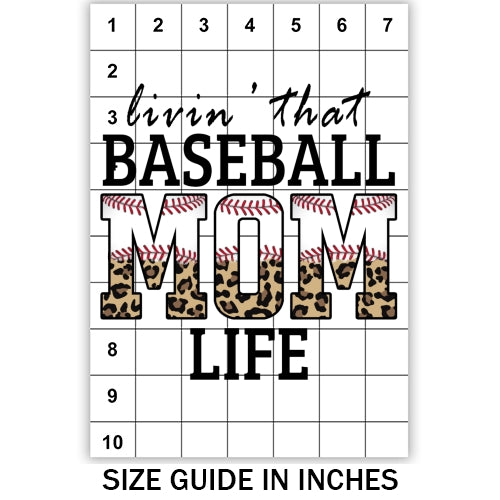 Baseball Mom Life Sublimation