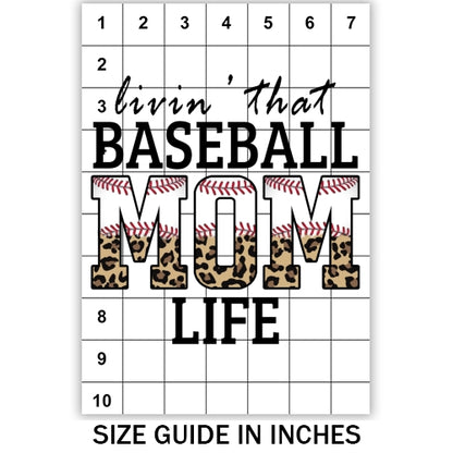 Baseball Mom Life Sublimation