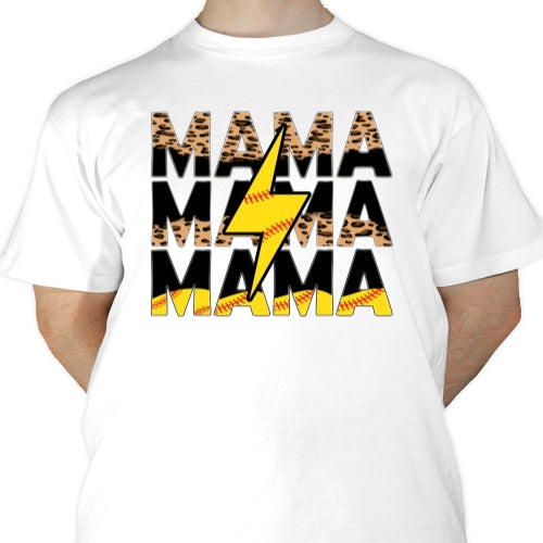 Softball Mama Leopard Sublimation