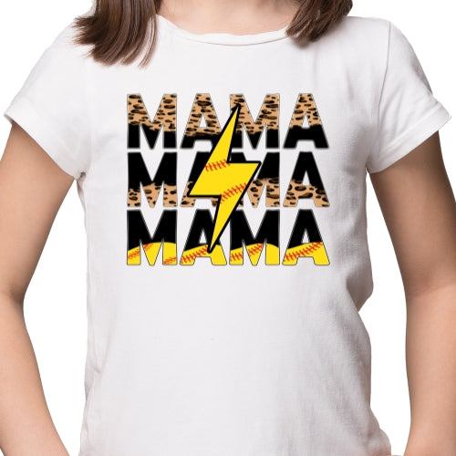 Softball Mama Leopard Sublimation