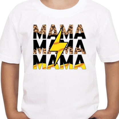 Softball Mama Leopard Sublimation